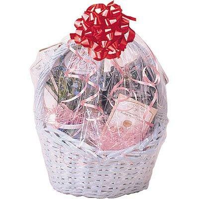 Small Clear Cellophane Basket Bags - 6 Pc.