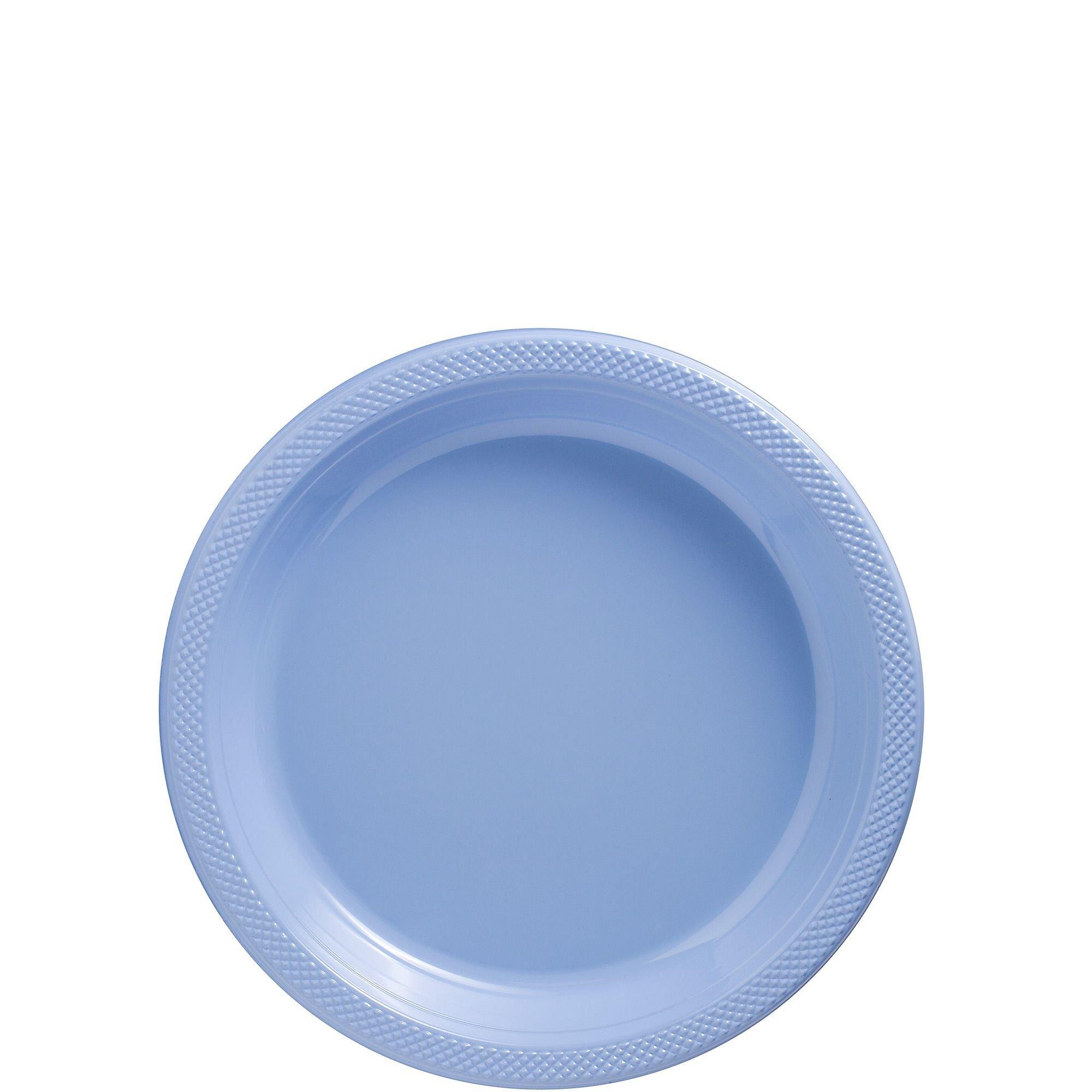 Pastel Blue Plastic Dessert Plates