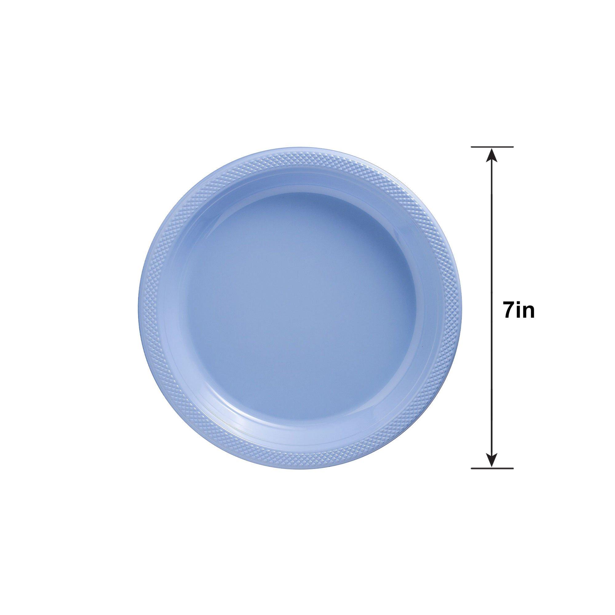 Pastel Blue Plastic Dessert Plates