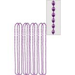 Metallic Purple Bead Necklaces 8ct