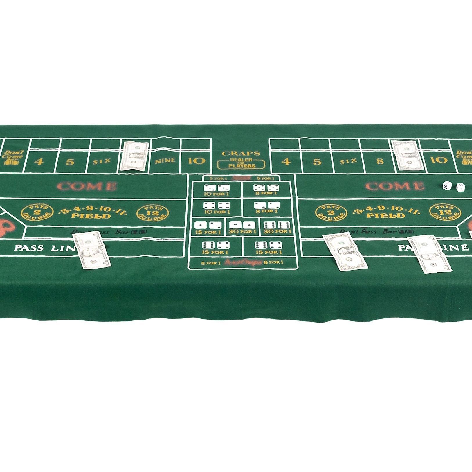 Craps Table Cover 37in x 72in Party City