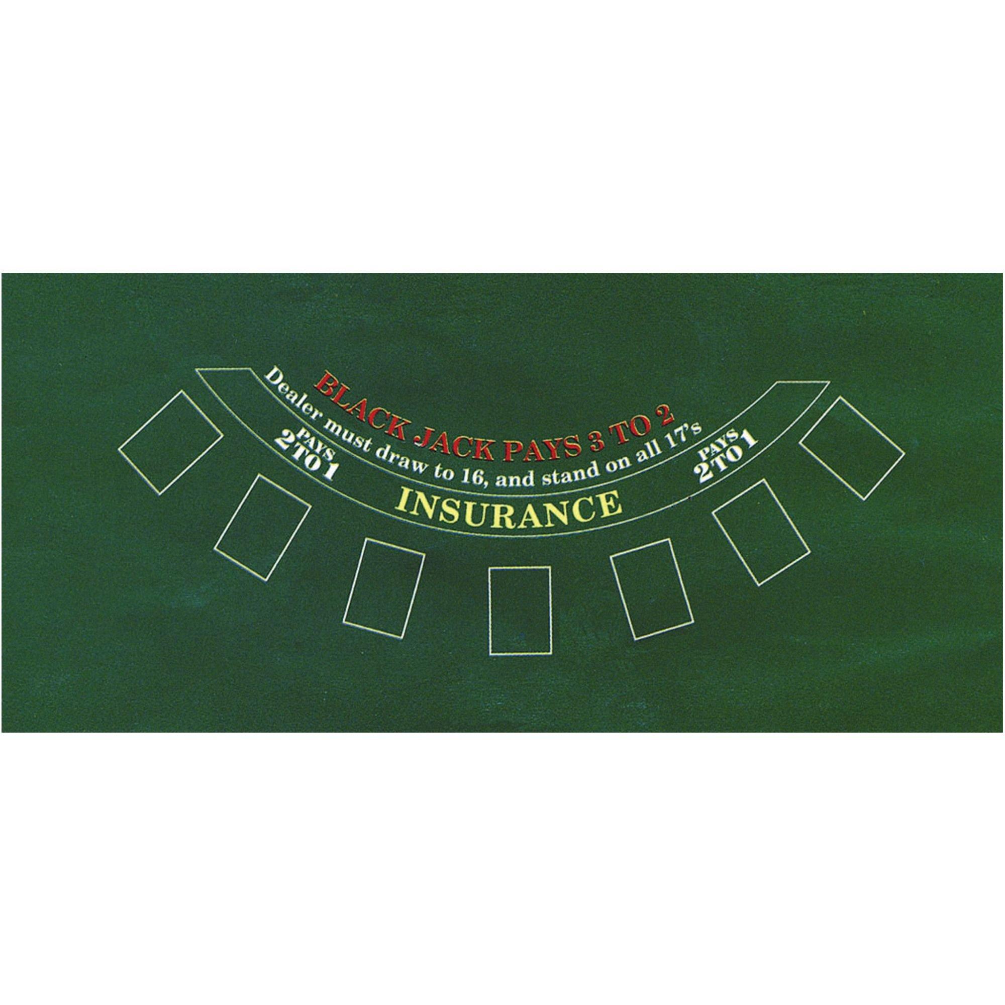 Blackjack Table Cover 37in x 72in Party City