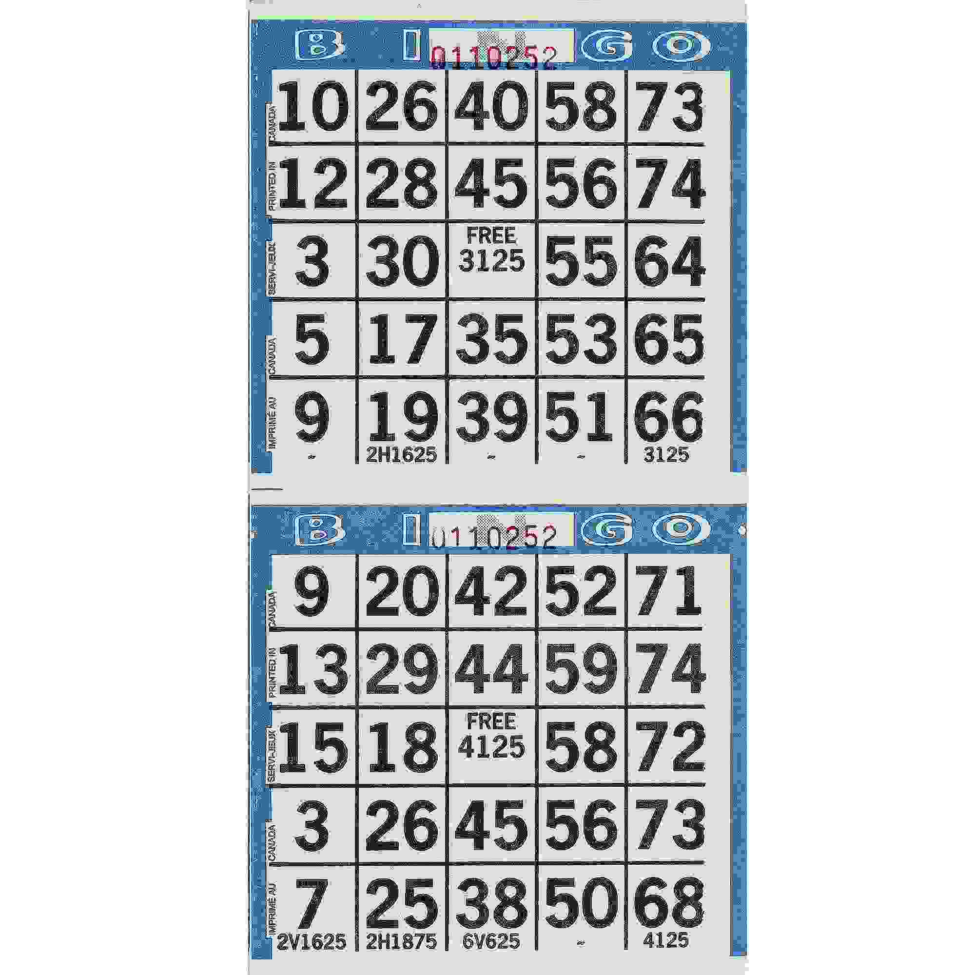 Bingo Game Sheets 125ct Party City