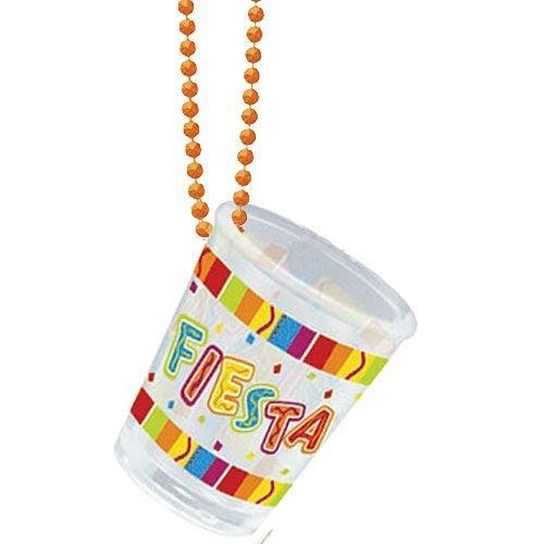 27 Pcs Let's Fiesta Shot Glass Necklaces Cinco De Mayo Shot Glass