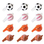Sports Ball Whistles 12ct