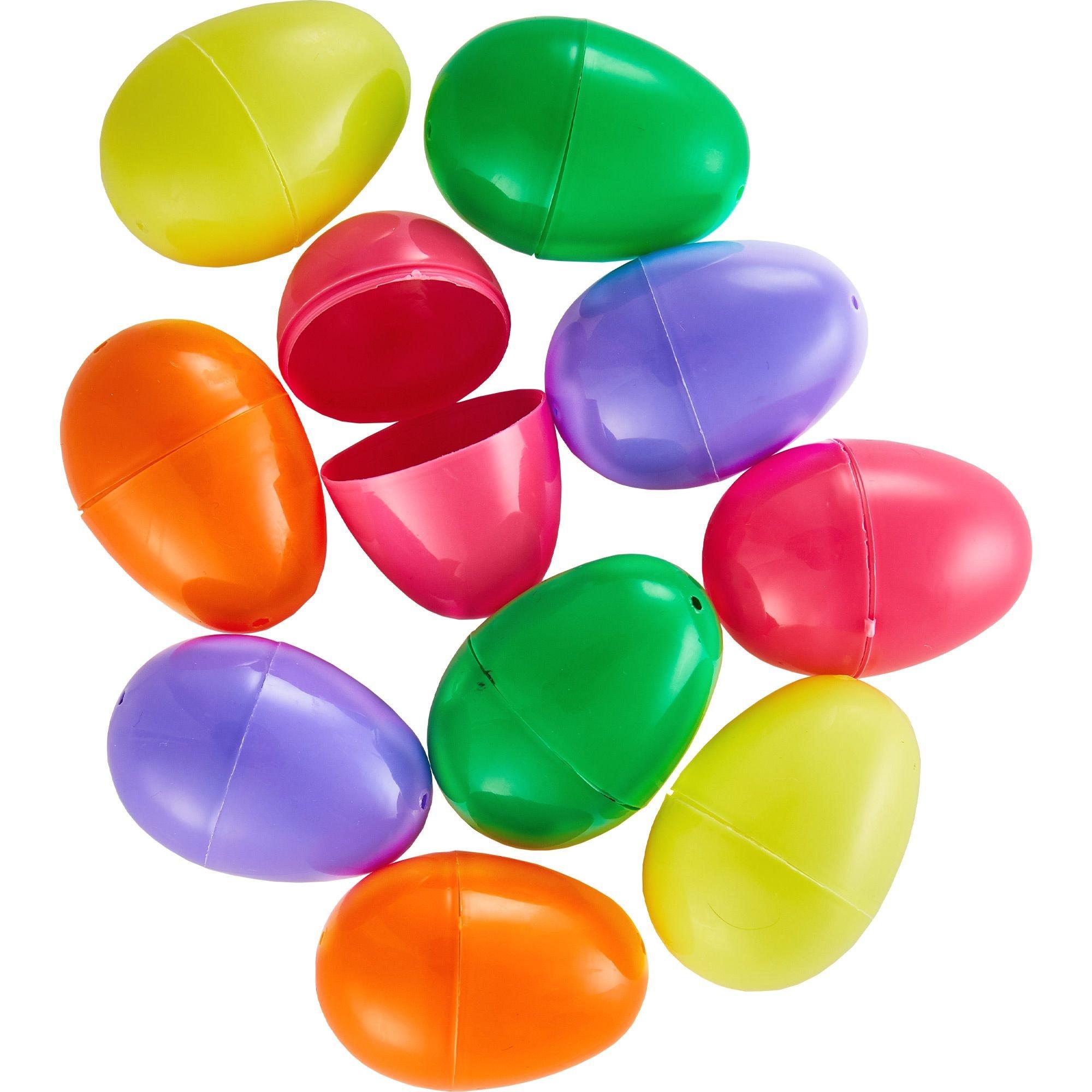 Multi-Colored Fillable Easter Eggs 10ct