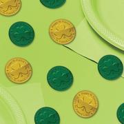Green & Gold Coin Table Scatter 100ct