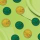 Green & Gold Coin Table Scatter 100ct