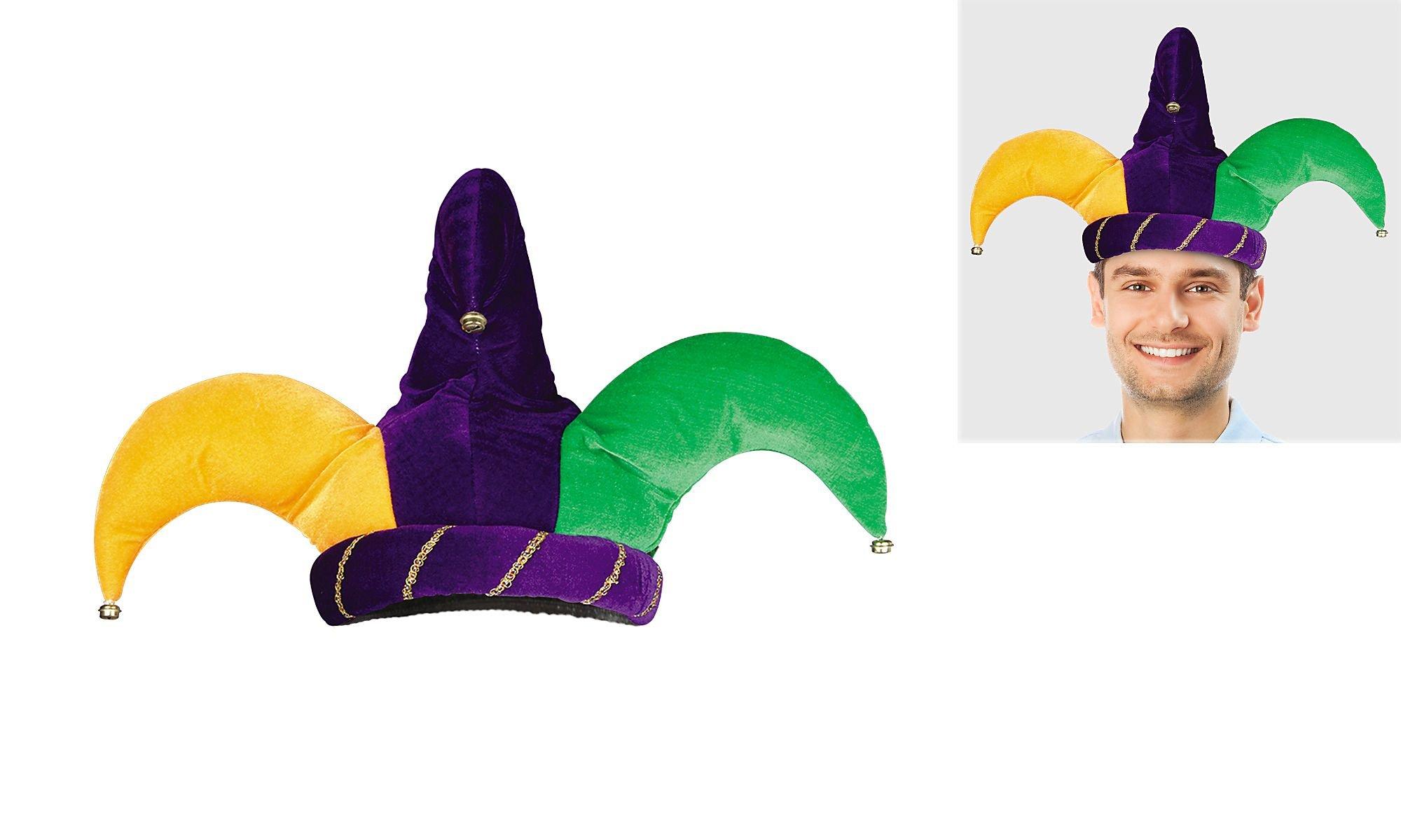 Plush Mardi Gras Jester Hat