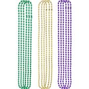 Mardi Gras Bead Necklaces 100ct