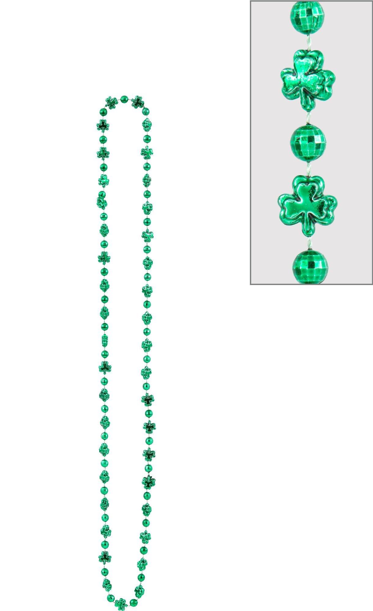 St. Patrick's Day Shamrock Bead Necklace