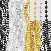 Black, Gold & Silver Bead Necklaces 50ct