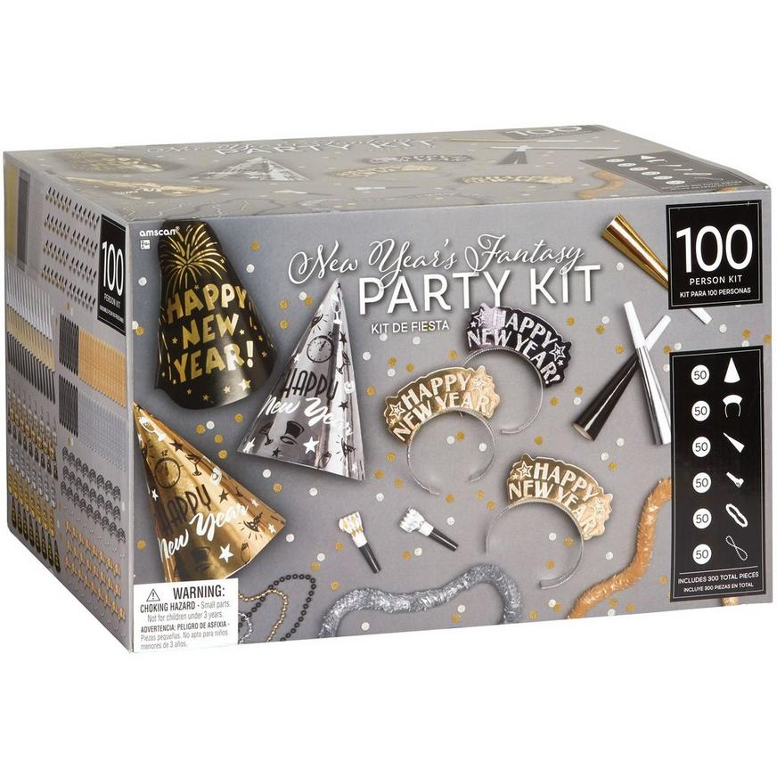 Kit for 100 - Fantasy New Year's Eve Party Kit, 300pc