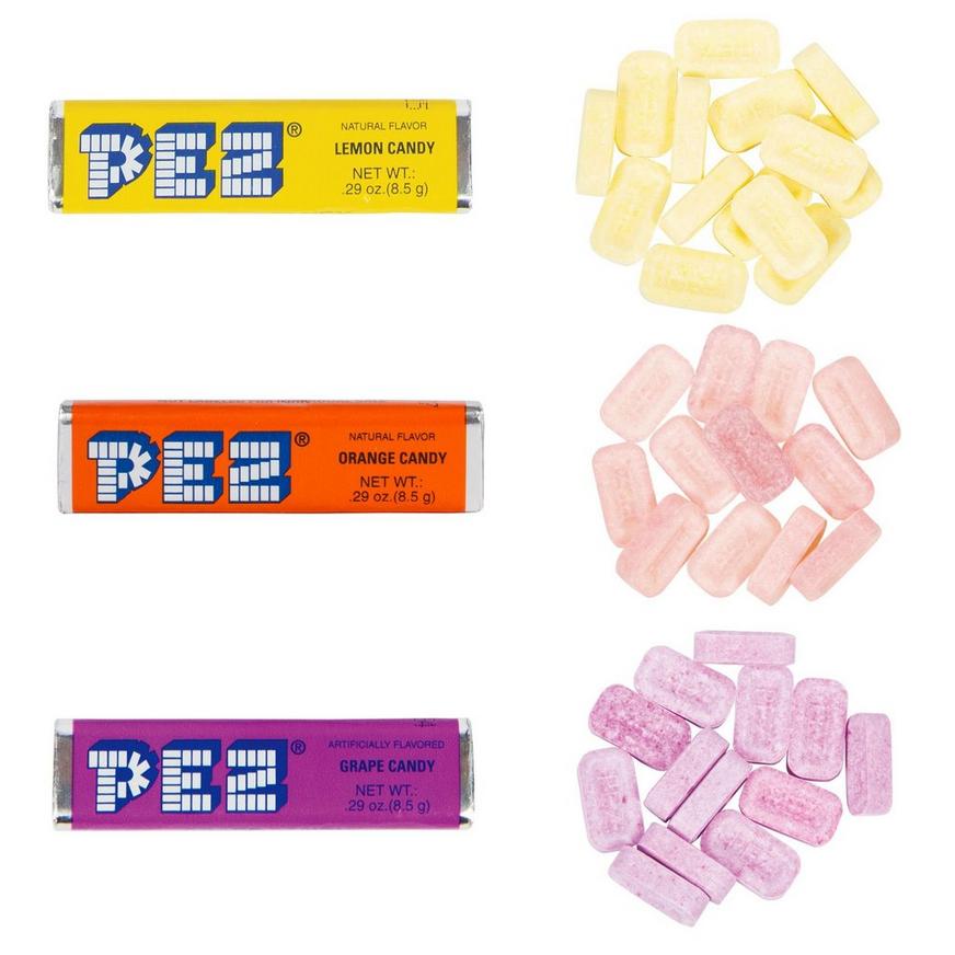 PEZ Candy Rolls, 36ct - Cherry, Grape, Lemon, Orange, Raspberry & Strawberry