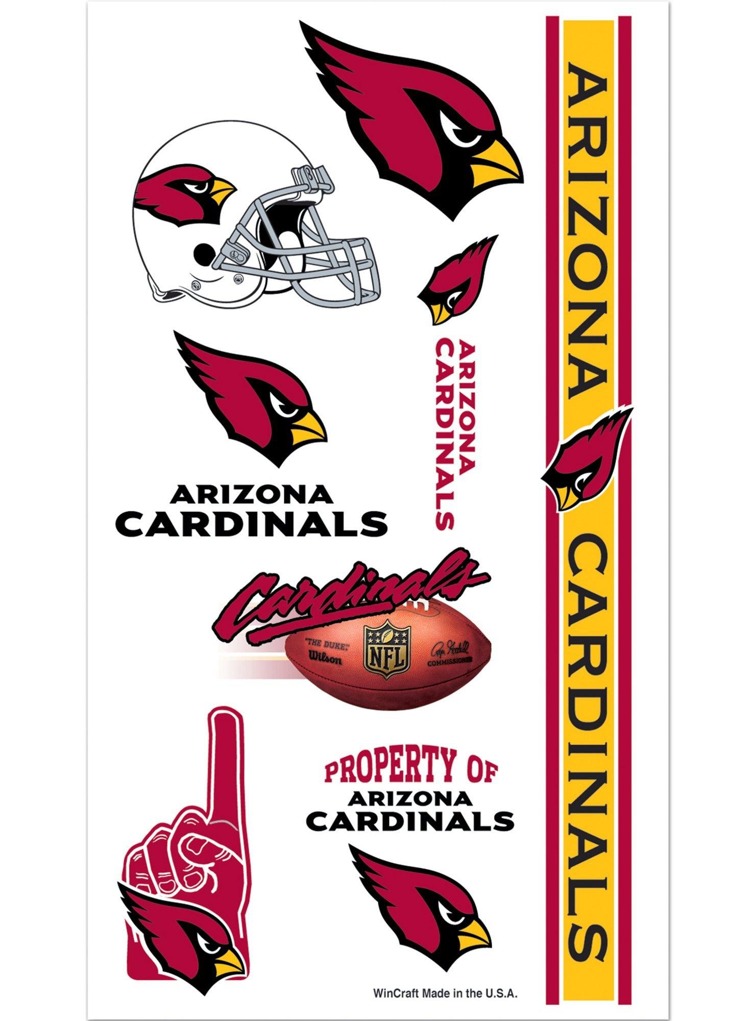 Arizona Cardinals Tattoos 10ct