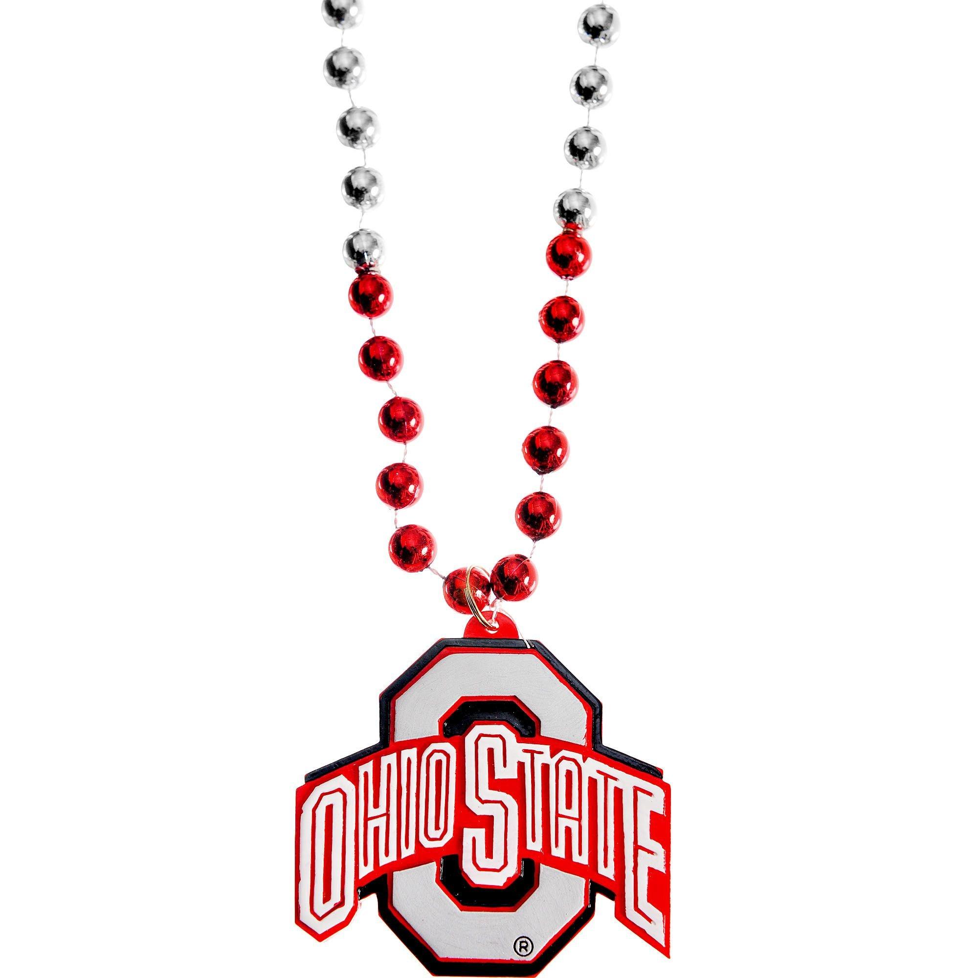 Ohio State Buckeyes Pendant Bead Necklace