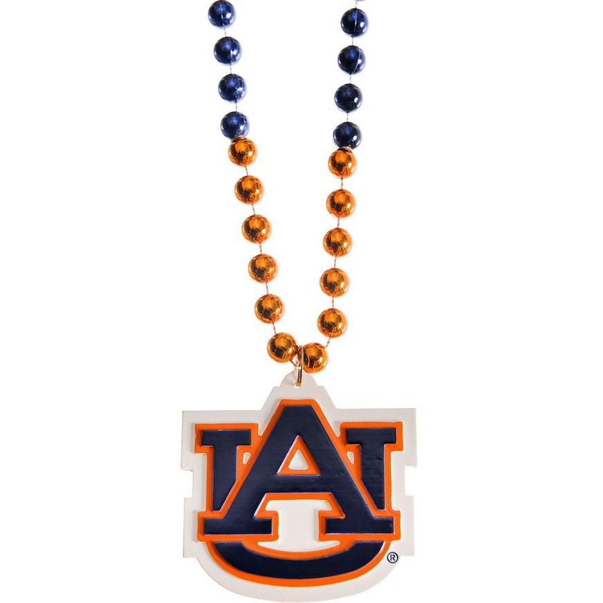 Auburn Tigers Pendant Bead Necklace