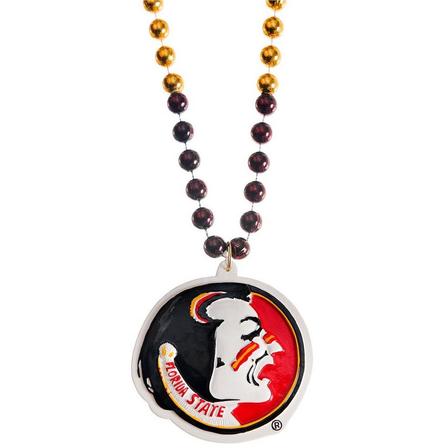Florida State Seminoles Pendant Bead Necklace