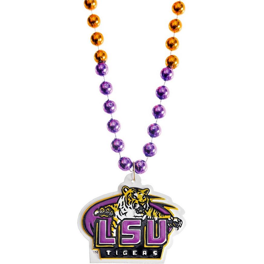 Louisiana State Tigers Pendant Bead Necklace