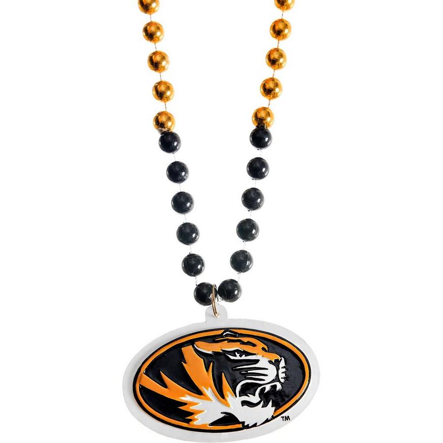 Missouri Tigers Pendant Bead Necklace