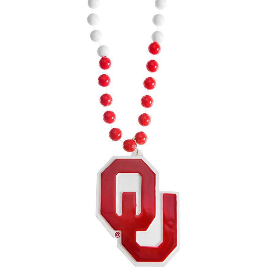 Oklahoma Sooners Pendant Bead Necklace