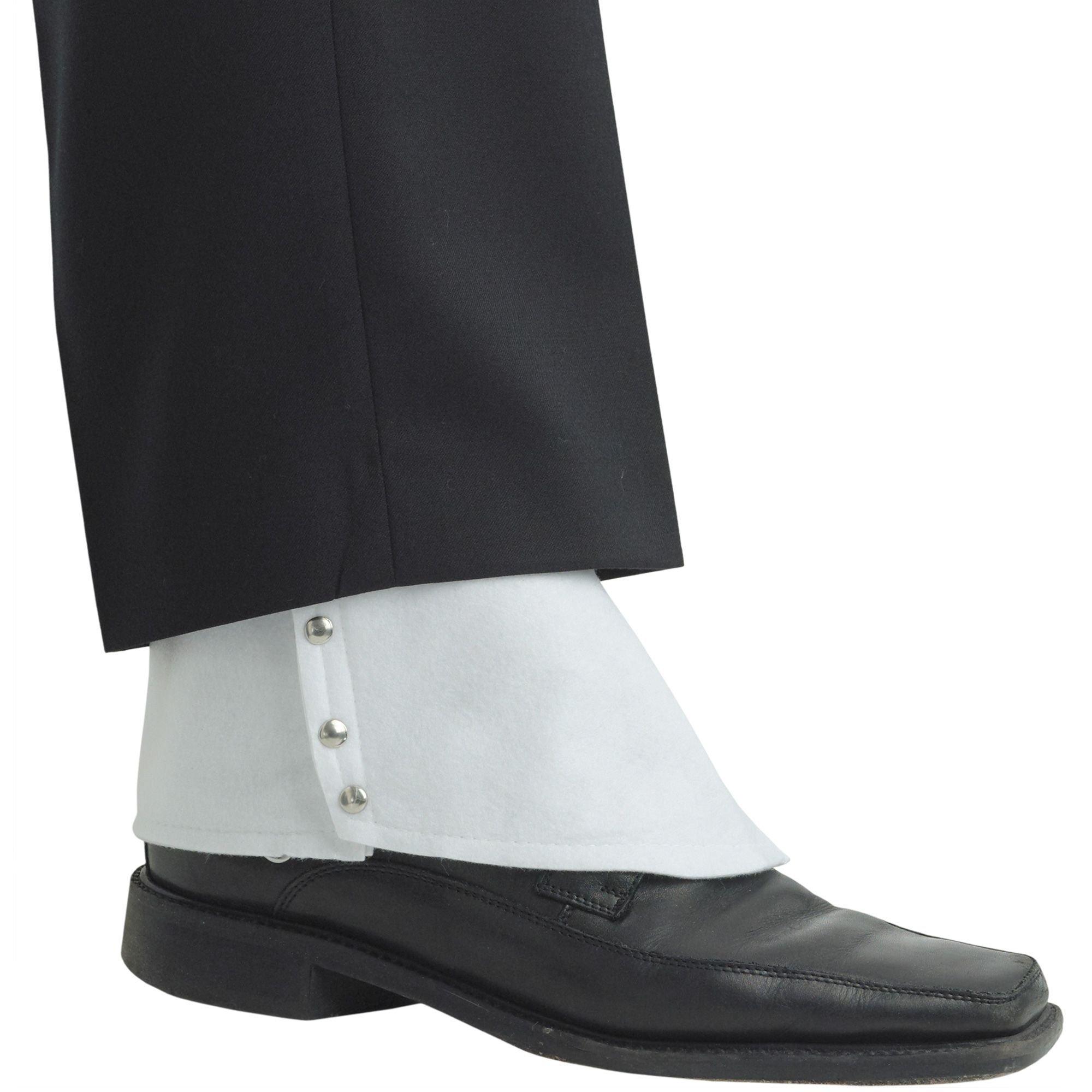 Vinyl Snap Spats White, 58% OFF