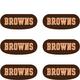 Cleveland Browns Eye Black Stickers 6ct