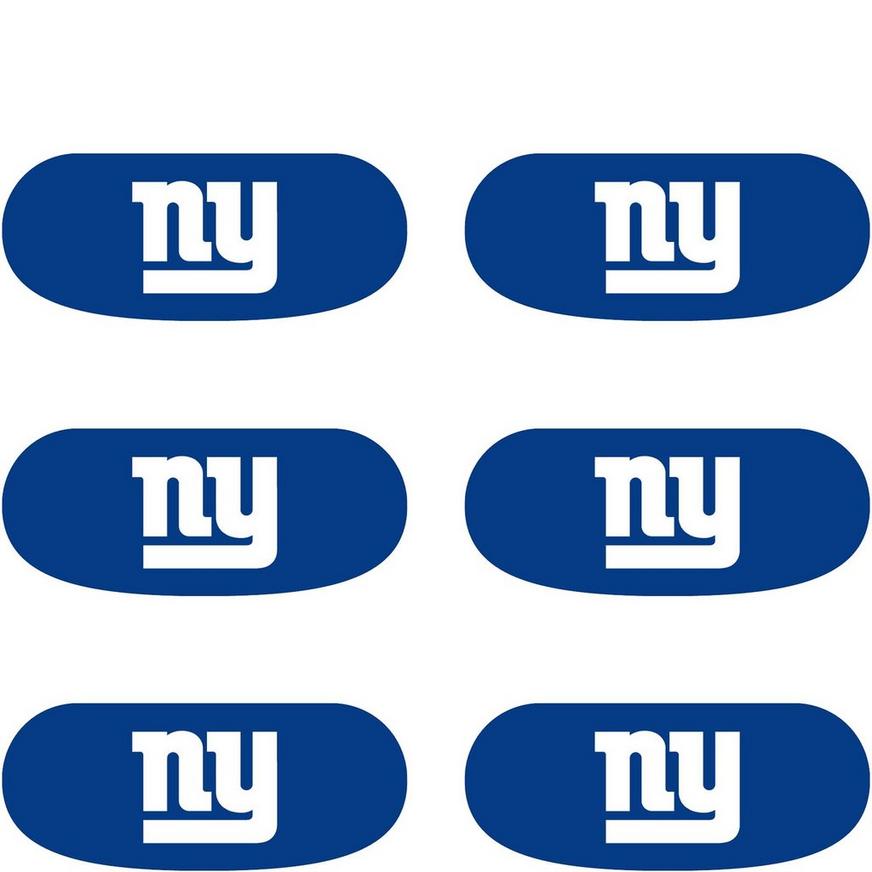 NEW YORK GIANTS PERSONALIZED ROUND BIRTHDAY PARTY STICKERS FAVORS ~VARIOUS SIZES 