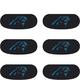 Carolina Panthers Eye Black Stickers 6ct
