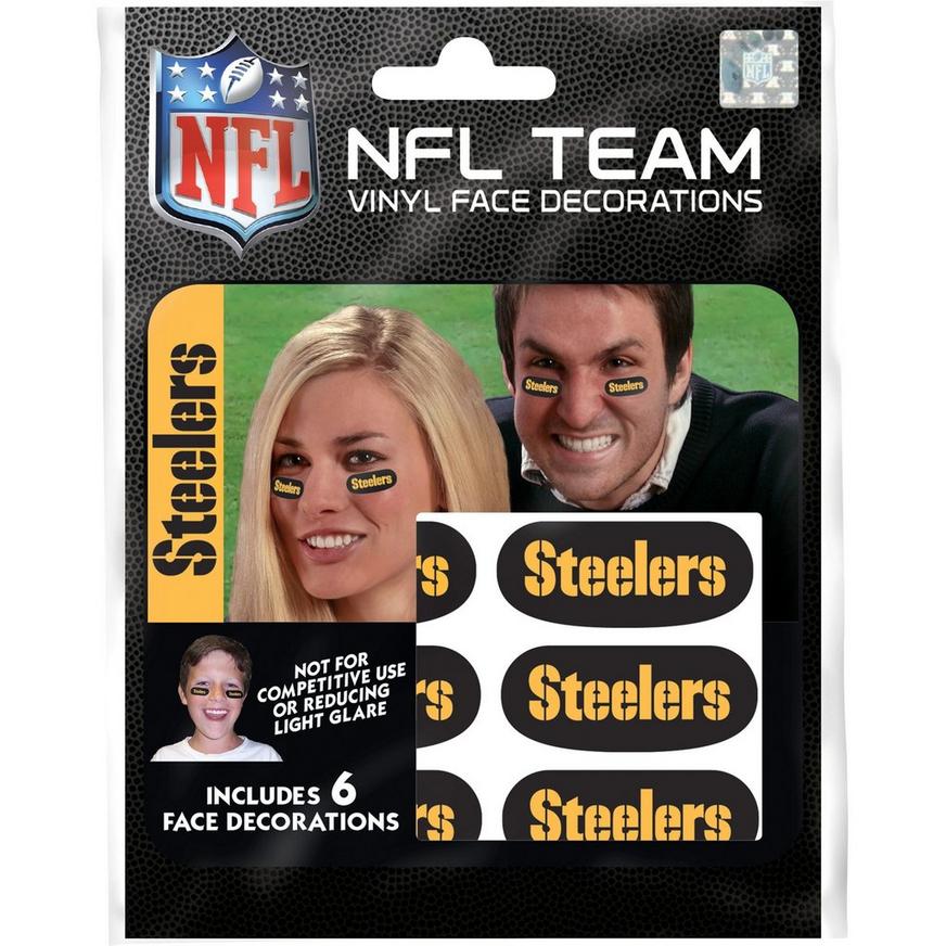 Pittsburgh Steelers Eye Black Stickers 6ct