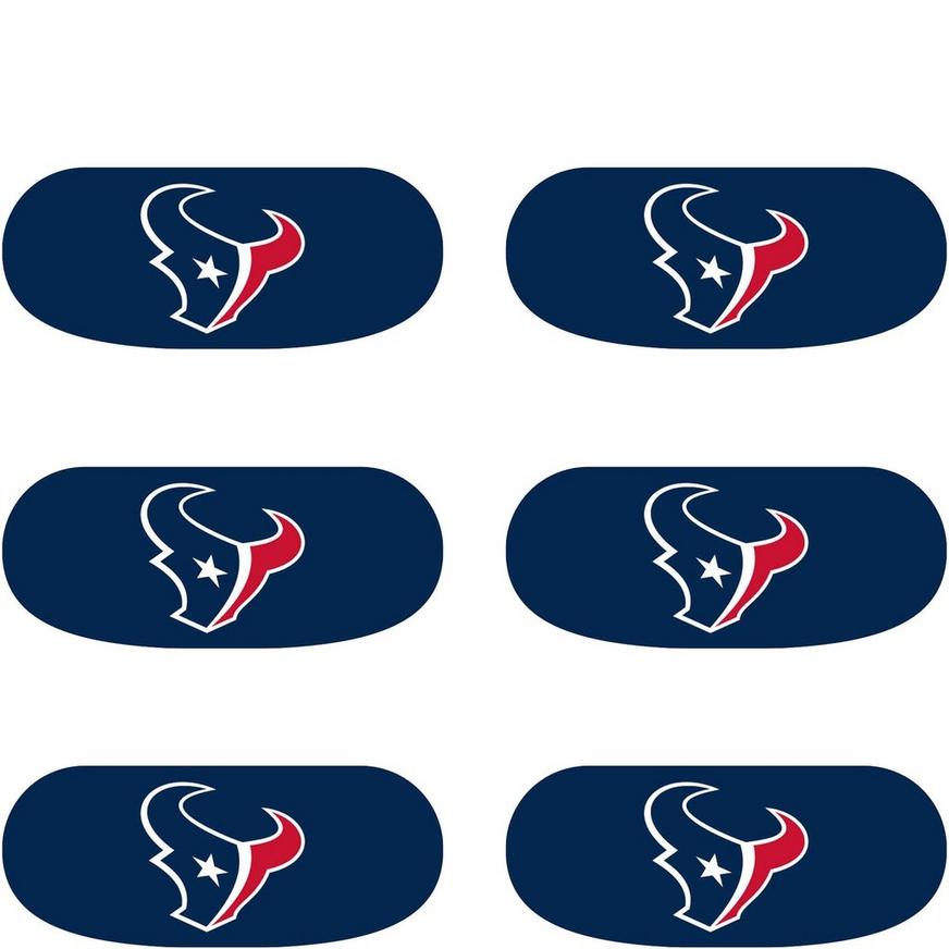 Houston Texans Eye Black Stickers 6ct