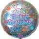 Holographic Celebration Happy Birthday Balloon