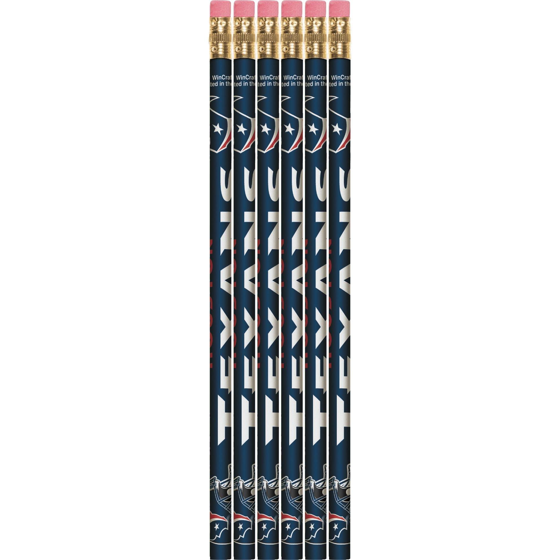 Houston Texans Pencils 6ct