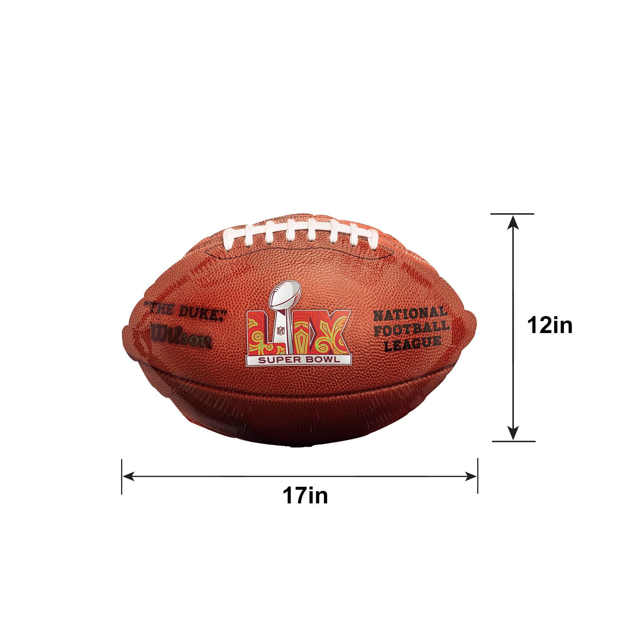 Super Bowl Football Foil Balloon, 17in x 12in