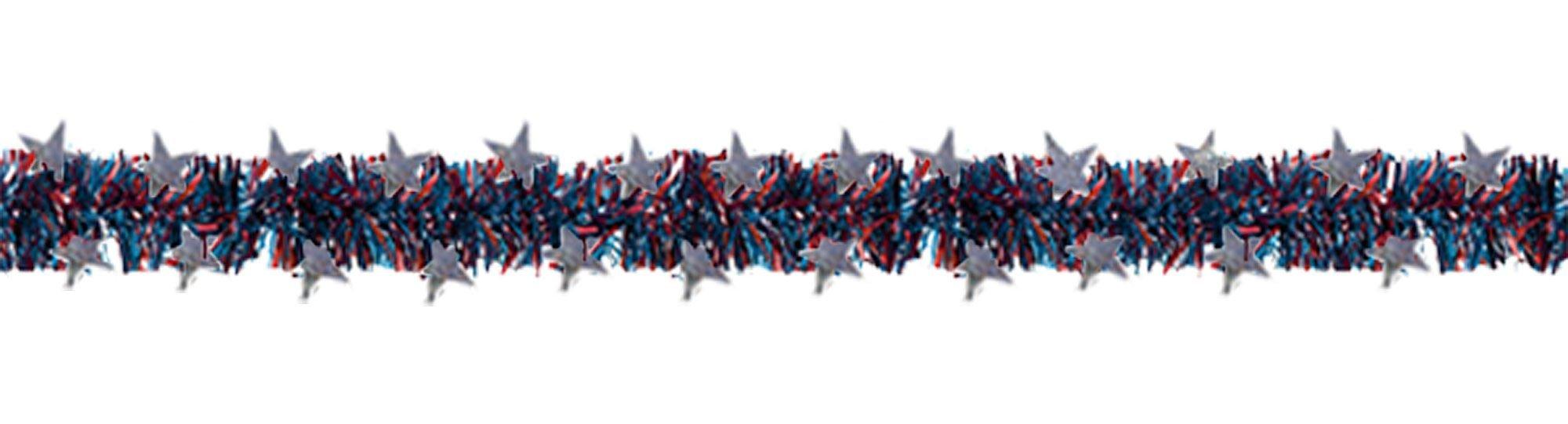 Patriotic Tinsel Garland 9ft Party City