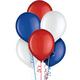72ct, 12in, Red, White, & Blue Latex Balloons