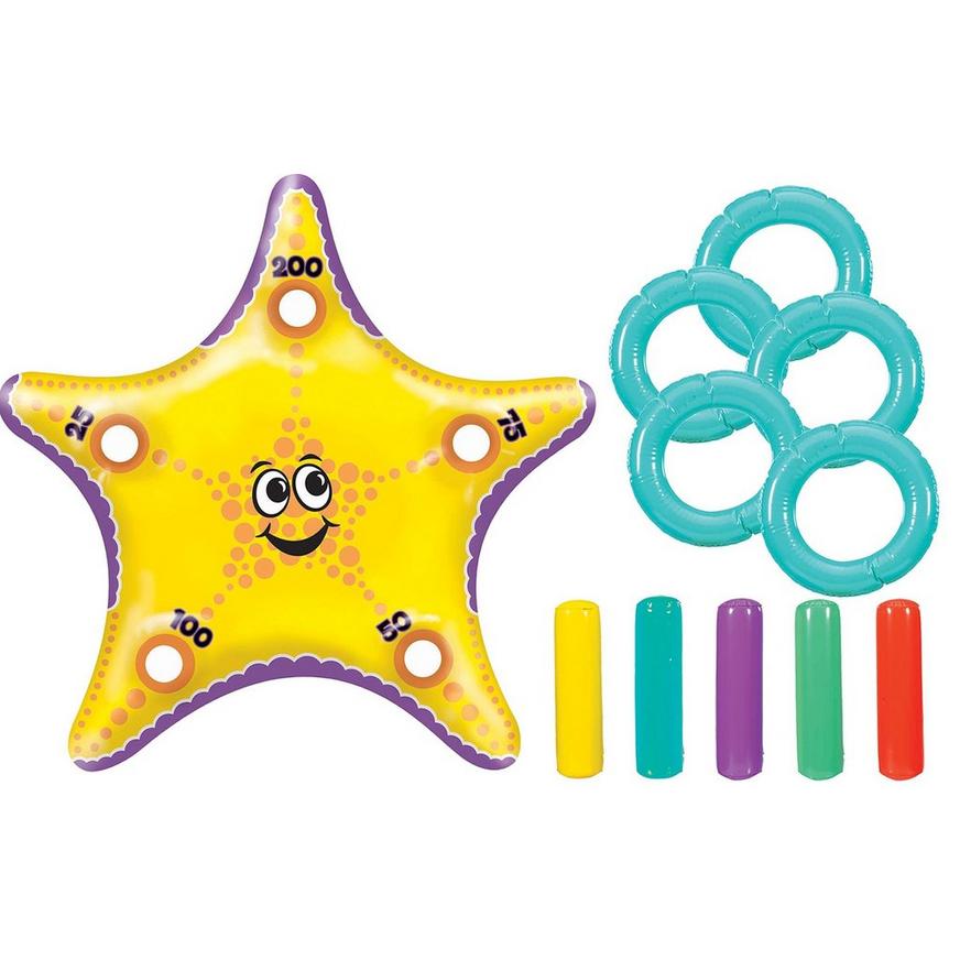 Inflatable Starfish Ring Toss Game 11pc | Party City