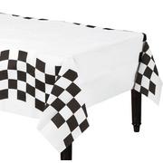 Black & White Checkered Paper Table Cover