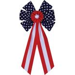 Patriotic American Flag Bow