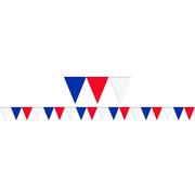 Patriotic Red, White & Blue Pennant Banner