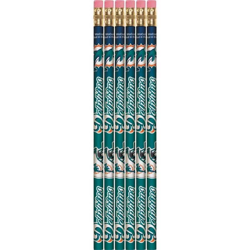 Miami Dolphins Pencils 6ct