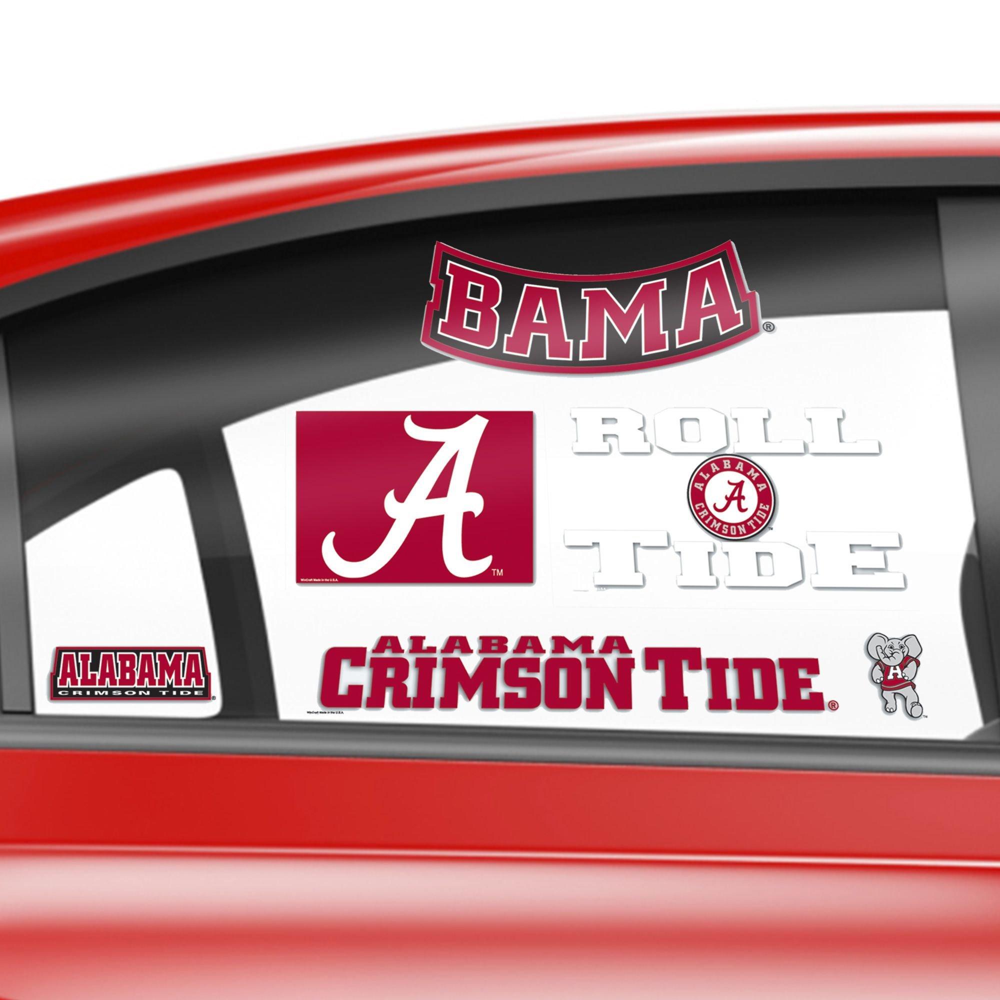 Alabama Crimson Tide Decals 5ct