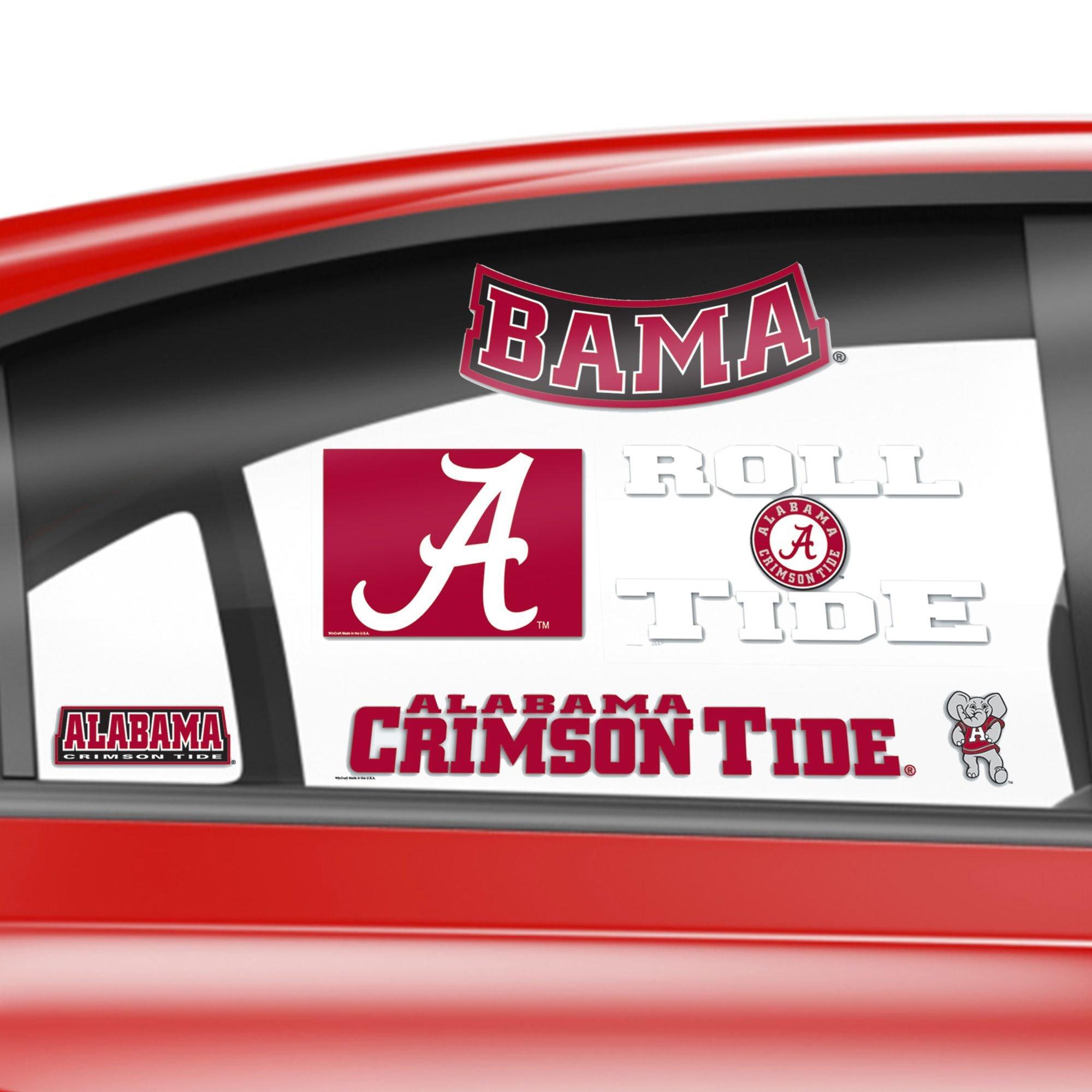 Alabama Crimson Tide Decals 5ct Party City