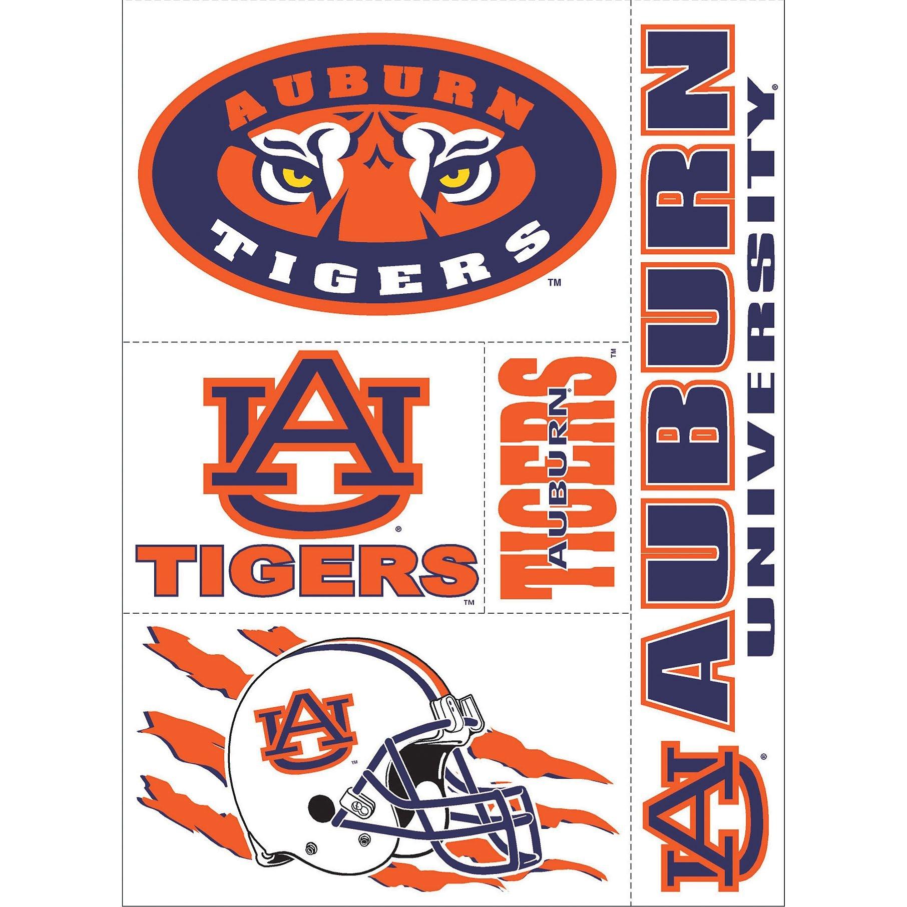 Auburn Tigers Decals 5ct | Party City