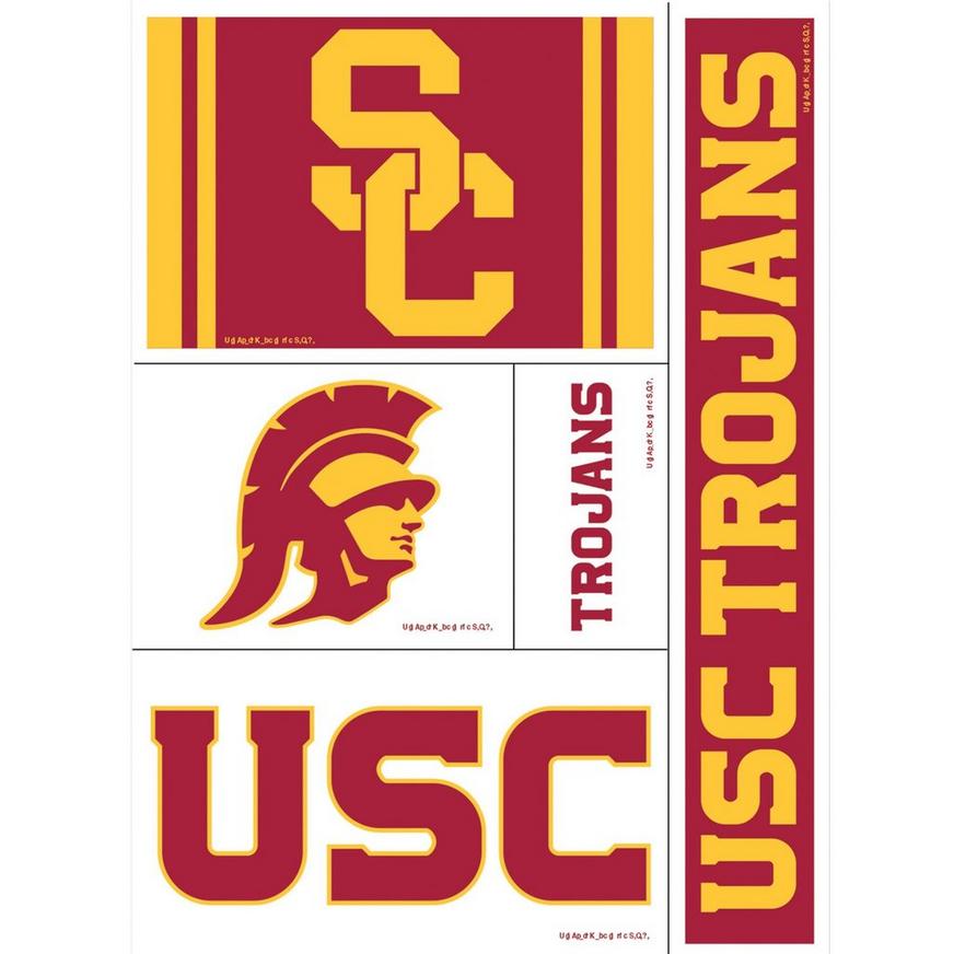 USC Trojans Decals 5ct