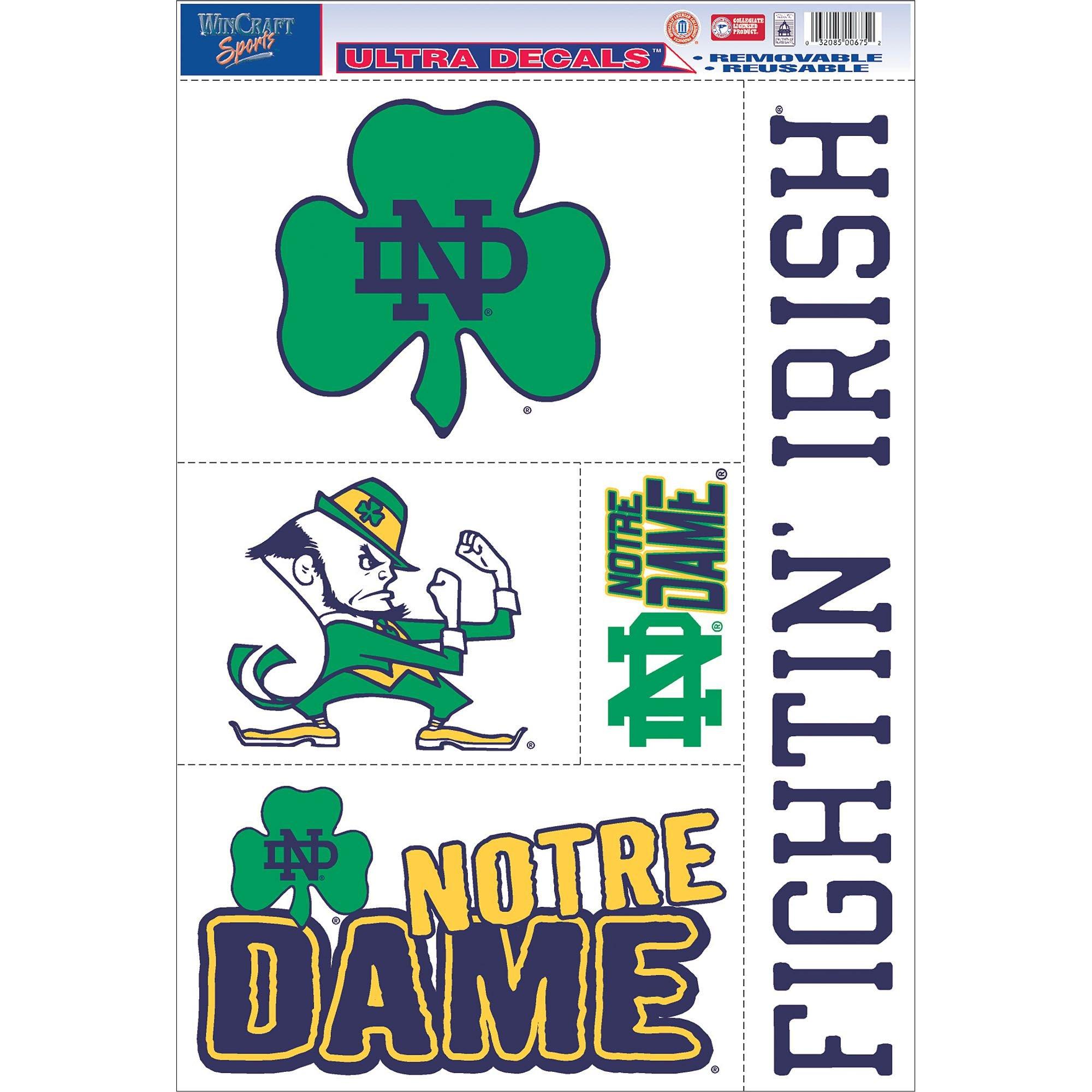 Notre Dame Fighting Irish Decals 5ct | Party City