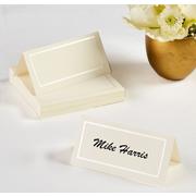 Ivory Pearlized Border Place Cards 50ct