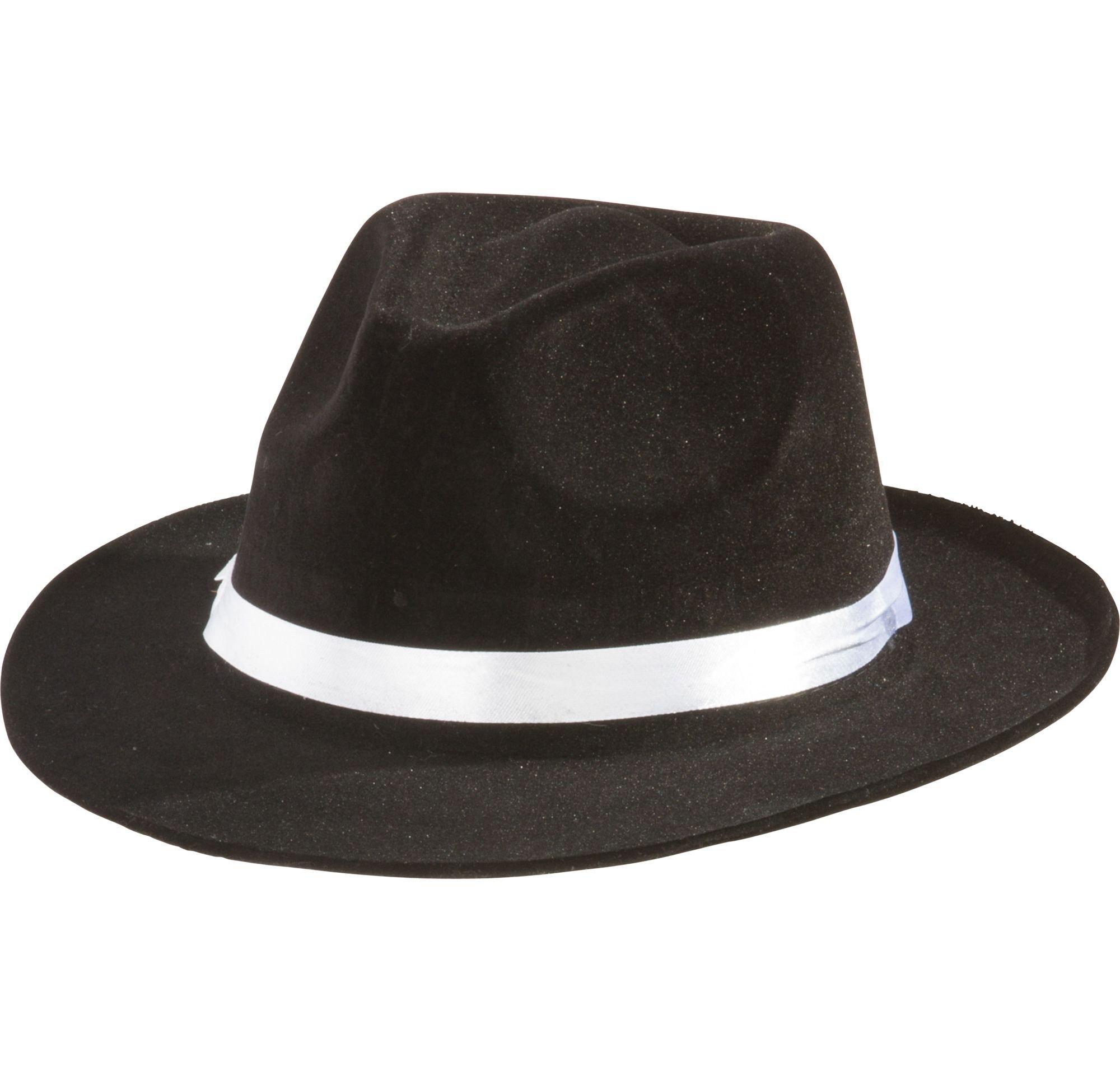 Black Gangster Hat