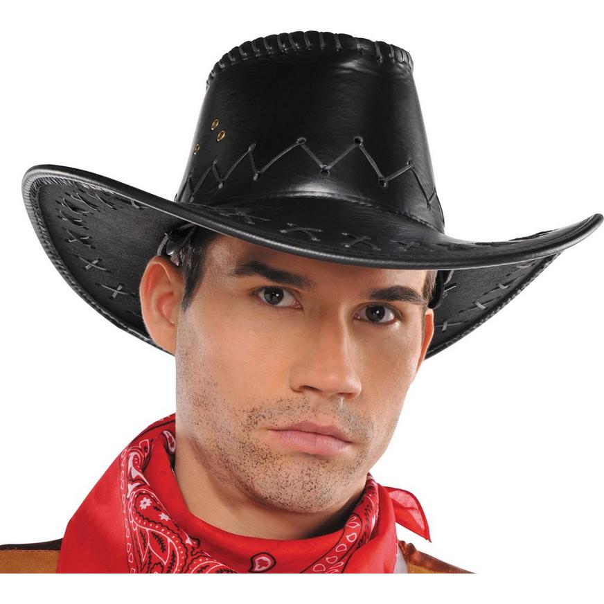 Faux Leather Cowboy Hat 13in x 5in | Party City