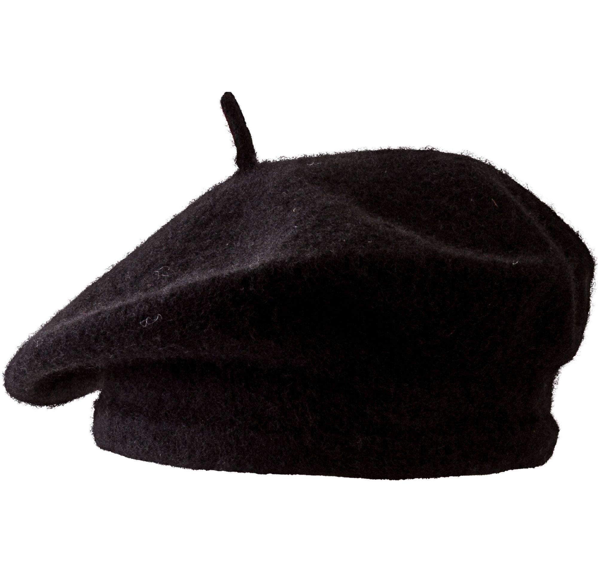 Black French Beret